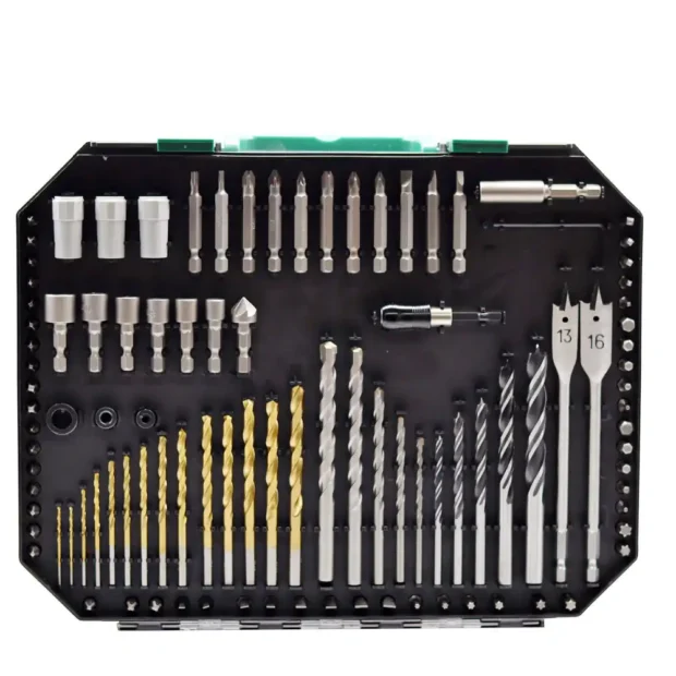 400pcs drills and screw driver bit set for wood, metal and masonry
