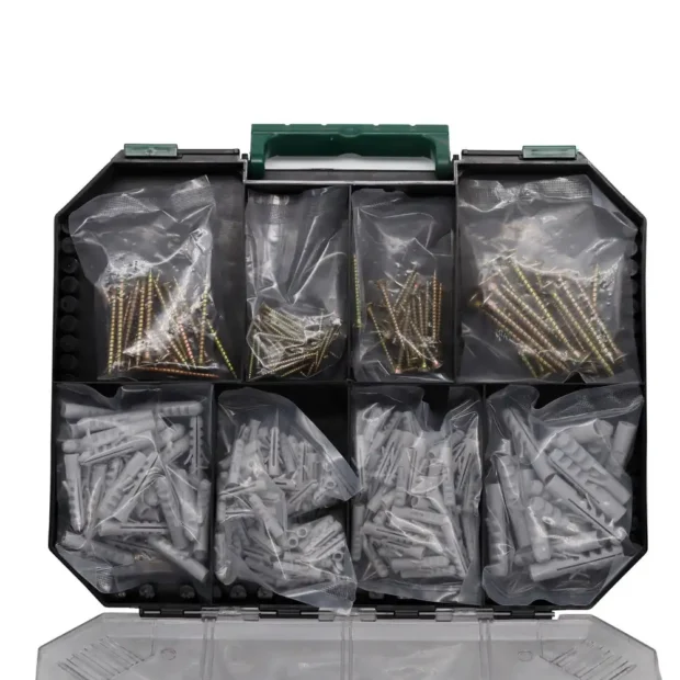 400pcs drills and screw driver bit set for wood, metal and masonry