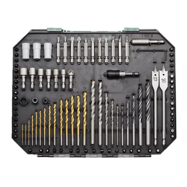 400pcs drills and screw driver bit set for wood, metal and masonry