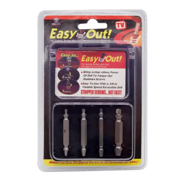 5pcs hex shank broken bolt screw extractor set