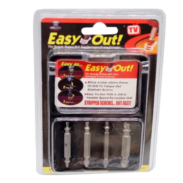 5pcs hex shank broken bolt screw extractor set