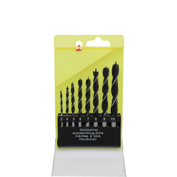 Brad Point Drill Bit Set for Wood - 8 pcs