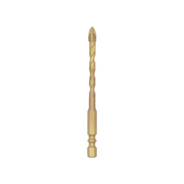 1/4" Hex Shank Cross Spearhead Tile Glass Ceramic Concrete Drill Bit