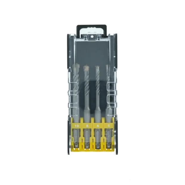4pcs SDS Plus Hammer Drill Bit Set x 110mm (5, 6, 8, 10mm)