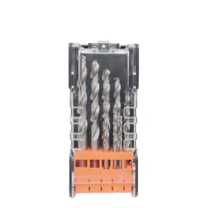 10PCS Bright Finish Fully Ground HSS Twist Drill Bit Set