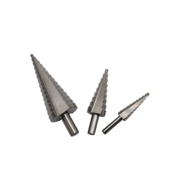 Double Flute HSS Step Drill Bit Bright Finish – 4-12mm