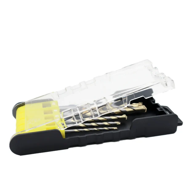 5pcs set brass plated masonry drill