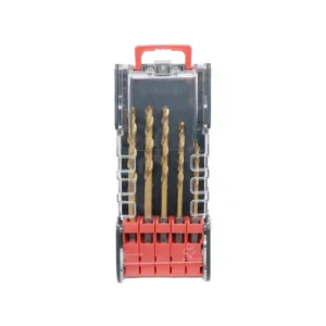 Hex Shank Titanium Coated Twist Drill Bit Set – 9PCS (1/4" Shank)