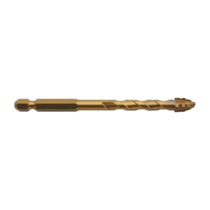 Golden Coated Hex Shank Four-Flute Eccentric Drill Bit