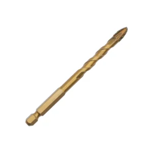 Golden Coated Hex Shank Four-Flute Eccentric Drill Bit