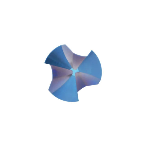 90° 3-Flute HSS Chamfer Drill Bit with Nano Blue Coating (6.3–20.5mm)