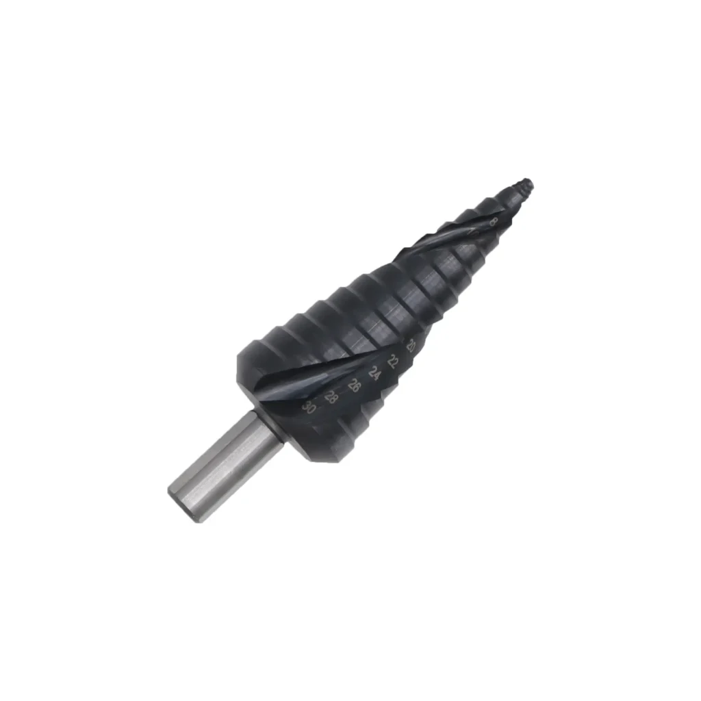 TiAlN Coated Spiral Flute Step Drill Bit – HSS Co5%