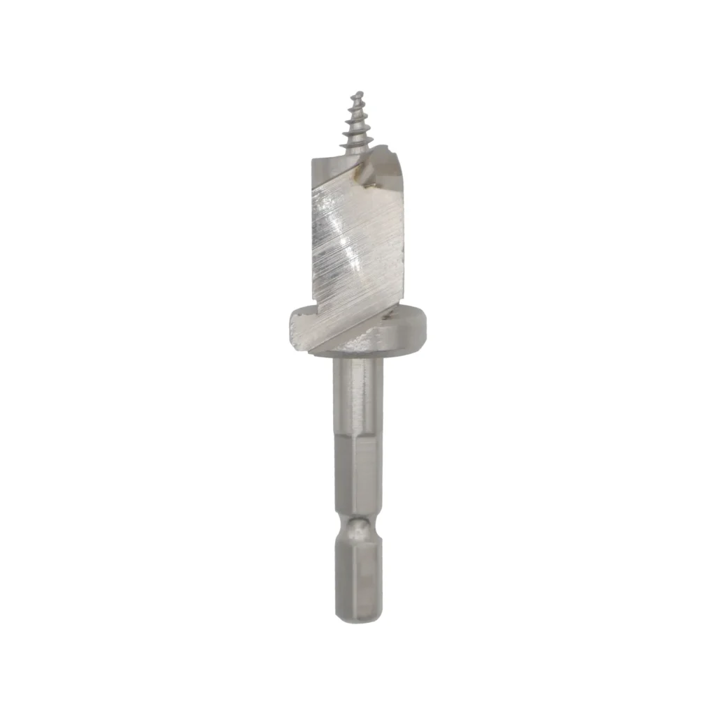 8.5mm Soft Steel Hex Shaft Screw Tip Bit with Stop – Bright Finish