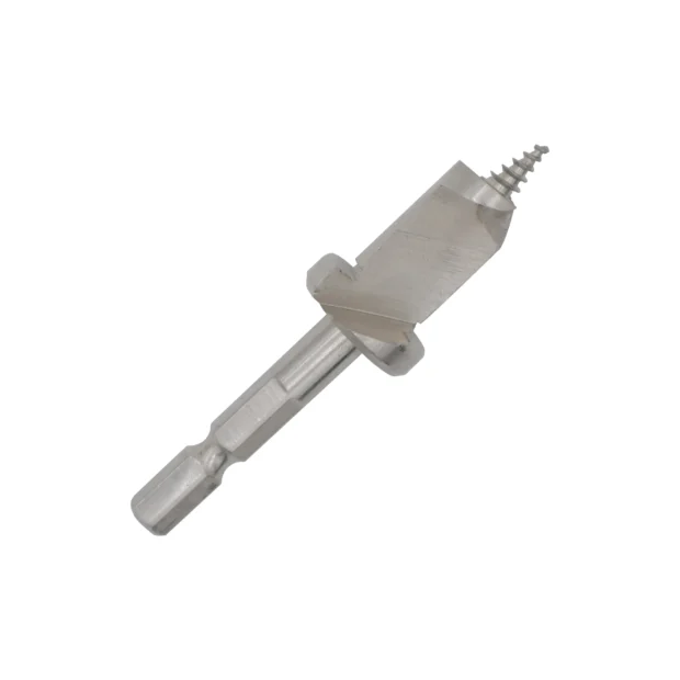 8.5mm Soft Steel Hex Shaft Screw Tip Bit with Stop – Bright Finish
